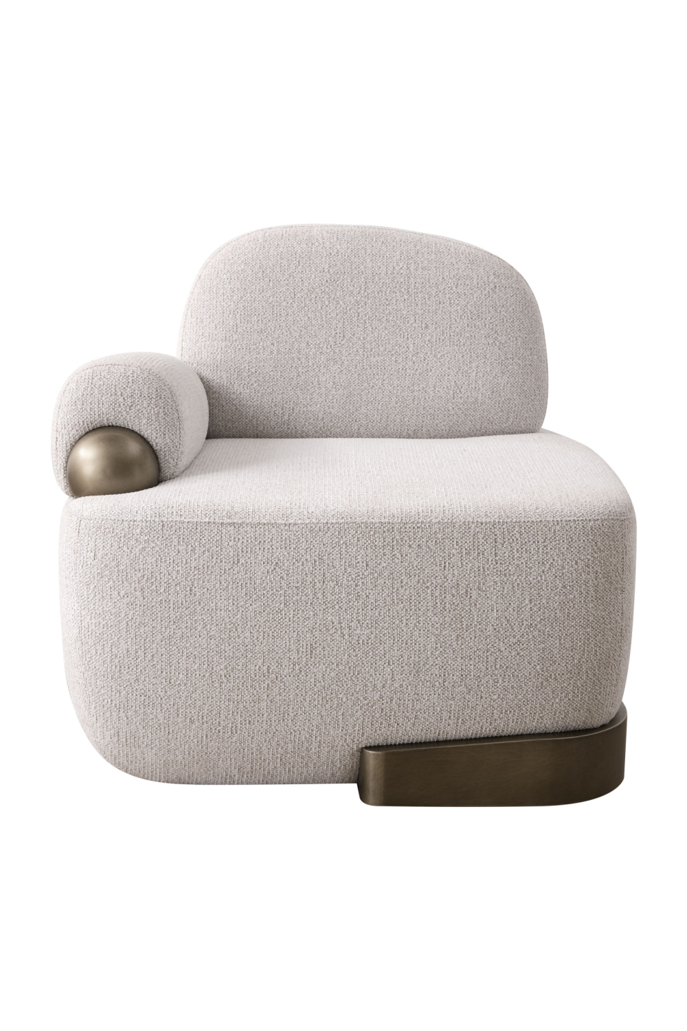   White Right-Armed Accent Chair | Oroa.com