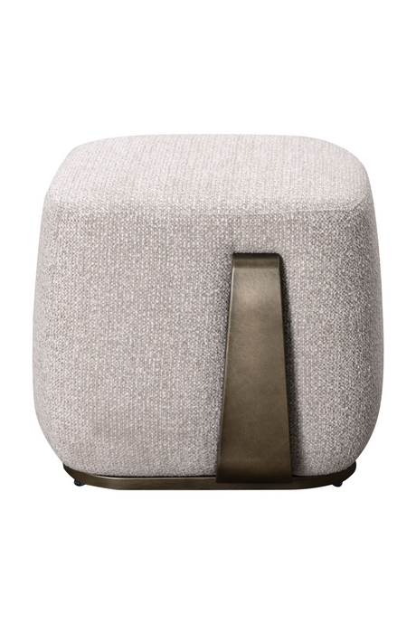   White Fabric Ottoman | Oroa.com