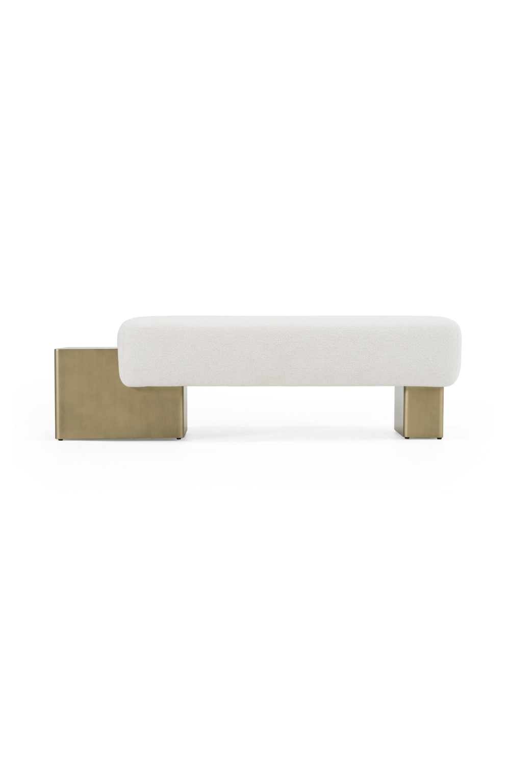   White Fabric Bench | Oroa.com