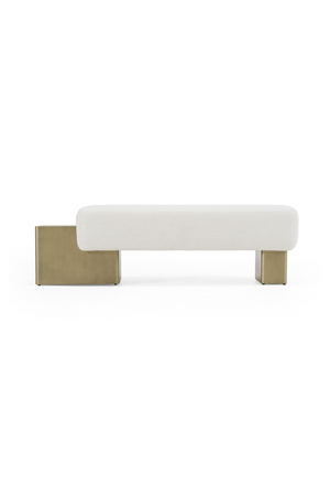   White Fabric Bench | Oroa.com