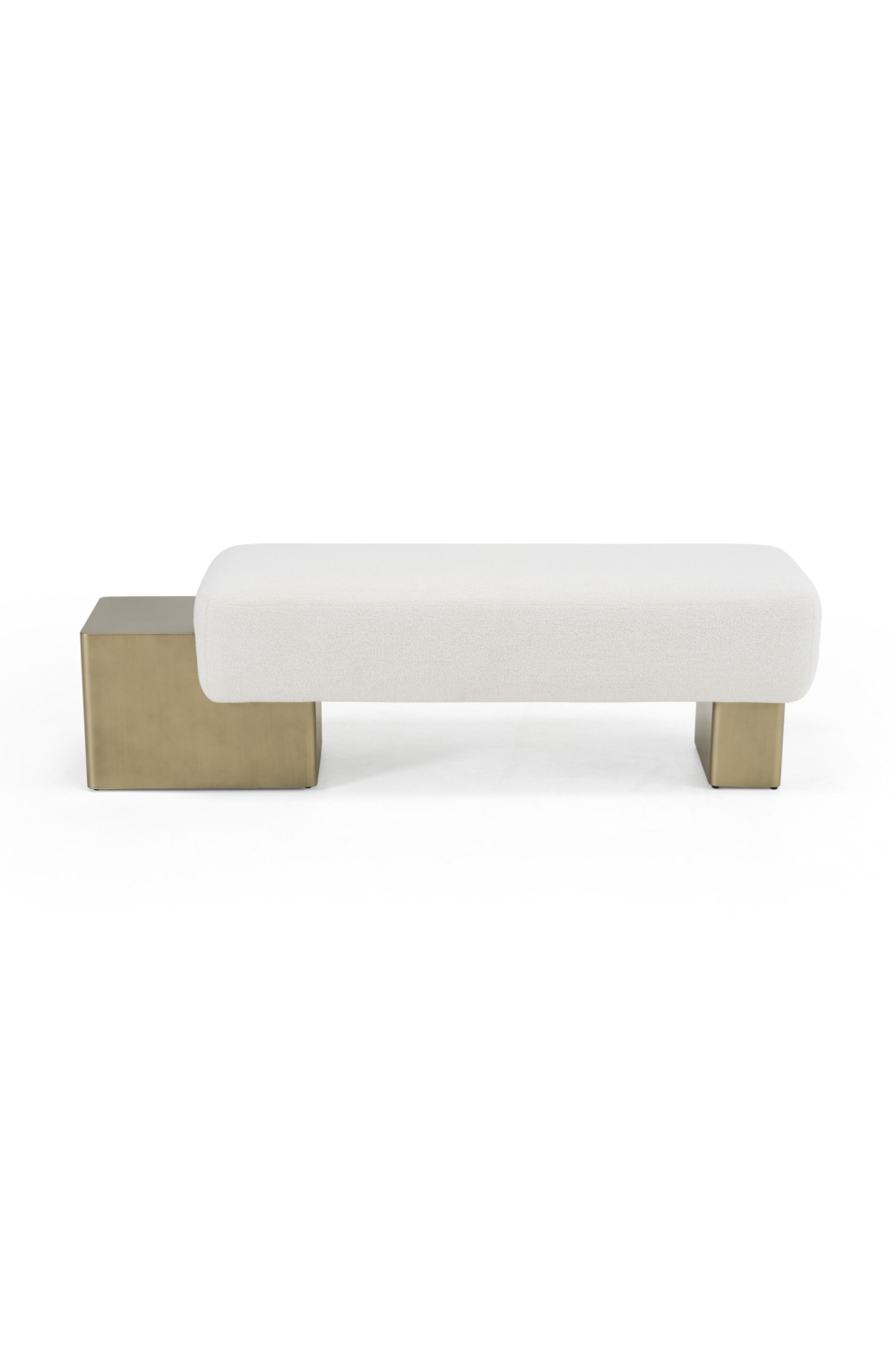   White Fabric Bench | Oroa.com
