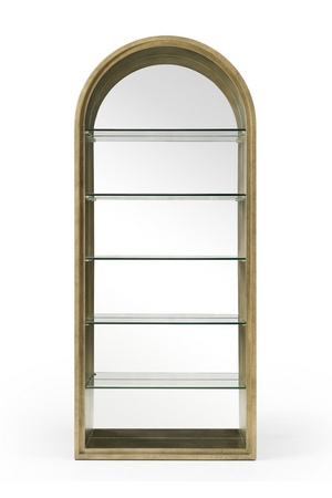   Antique Brass Arched Bookcase | Oroa.com
