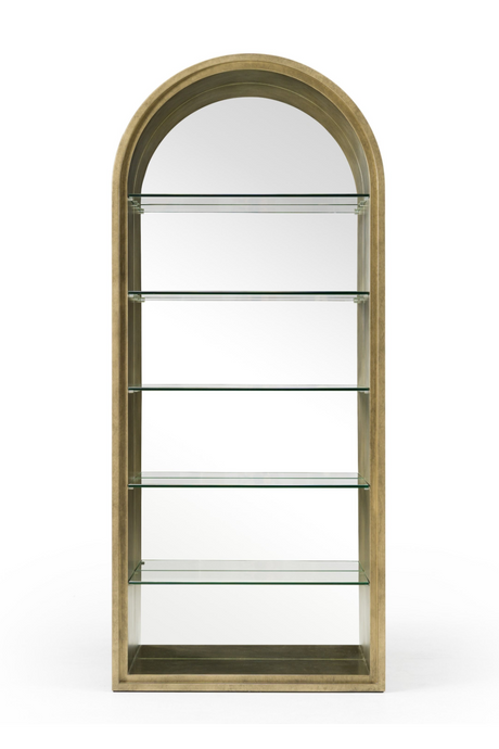   Antique Brass Arched Bookcase | Oroa.com