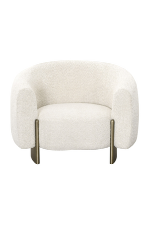   Beige Curved Accent Chair | Oroa.com