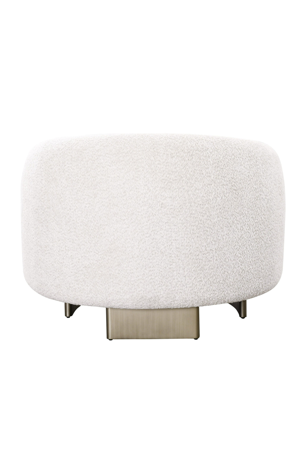   Beige Curved Accent Chair | Oroa.com