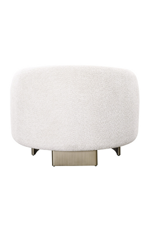   Beige Curved Accent Chair | Oroa.com