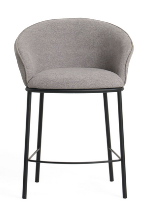   Gray Curved Counter Stool | Oroa.com