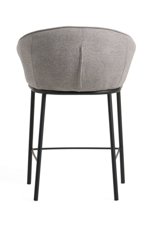   Gray Curved Counter Stool | Oroa.com