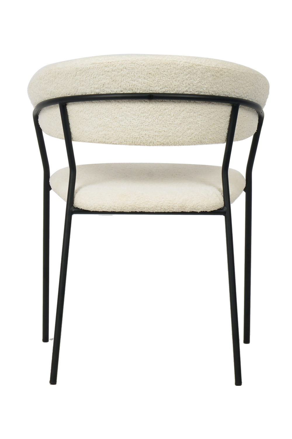   White Curved Dining Chairs (2) | Oroa.com