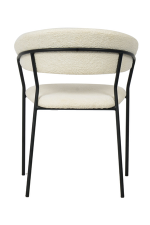   White Curved Dining Chairs (2) | Oroa.com
