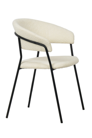   White Curved Dining Chairs (2) | Oroa.com