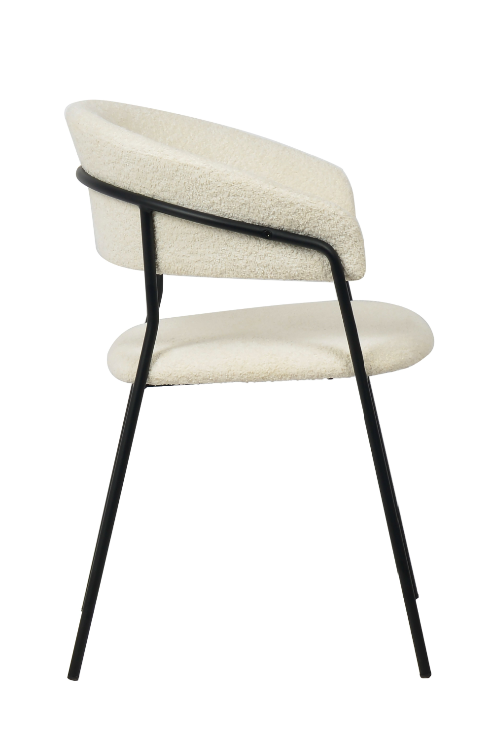   White Curved Dining Chairs (2) | Oroa.com