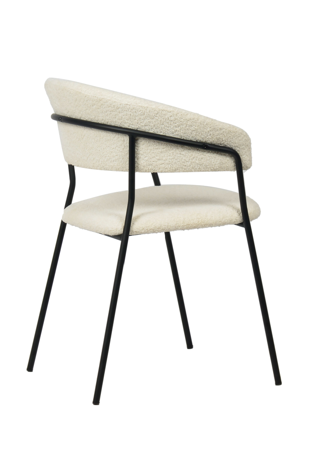   White Curved Dining Chairs (2) | Oroa.com