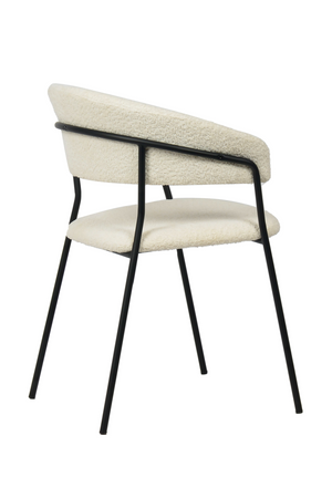   White Curved Dining Chairs (2) | Oroa.com