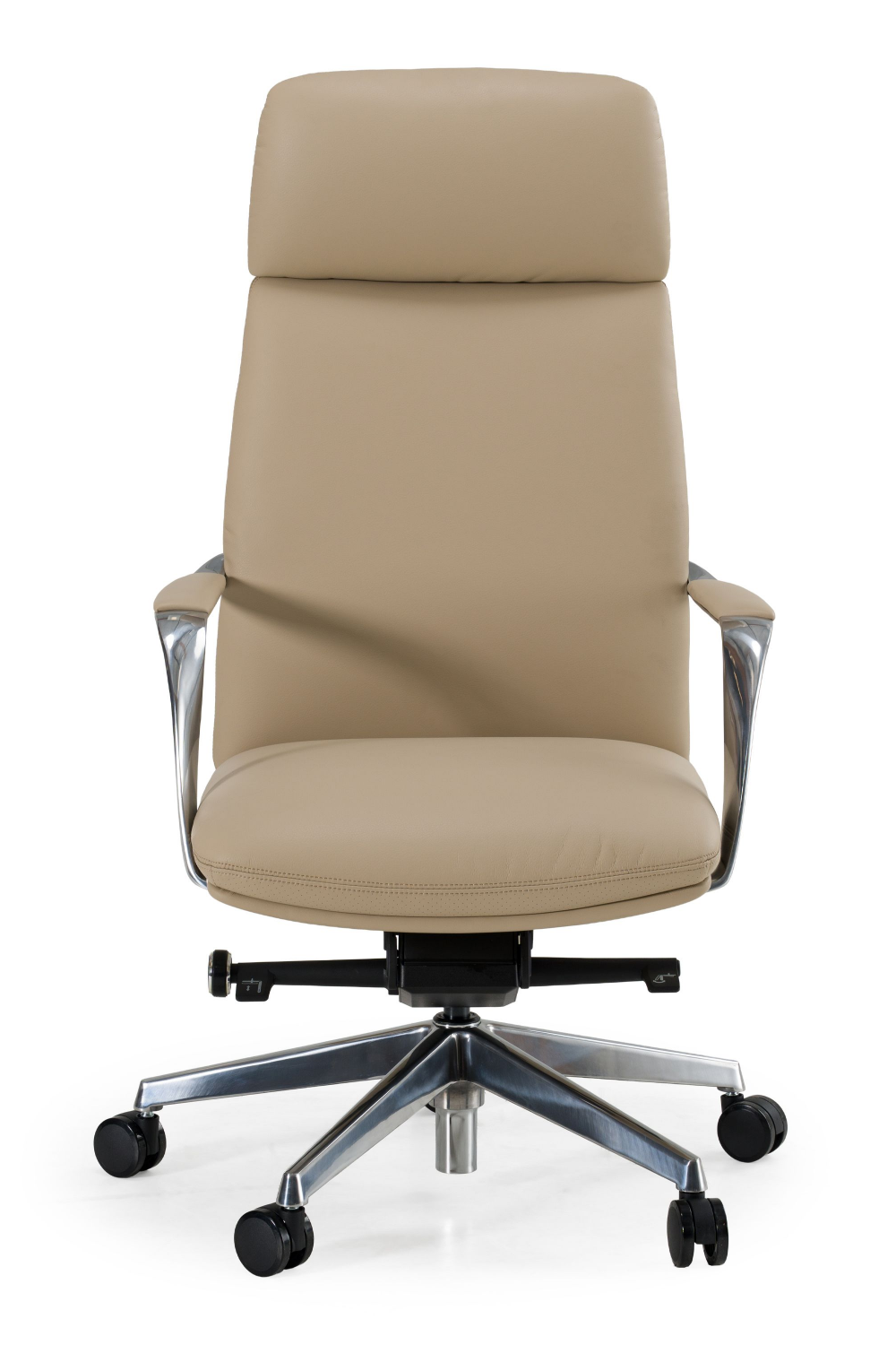   Tan Vegan Leather Office Chair | Oroa.com