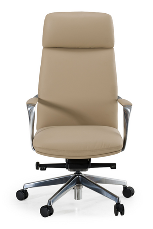   Tan Vegan Leather Office Chair | Oroa.com