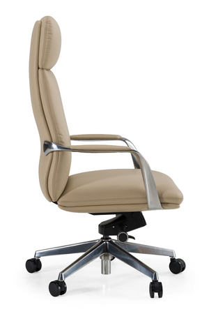   Tan Vegan Leather Office Chair | Oroa.com