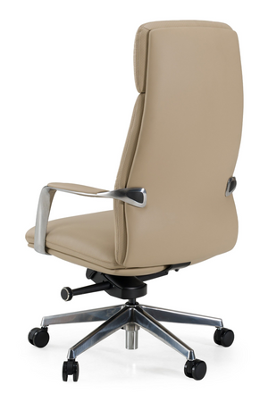   Tan Vegan Leather Office Chair | Oroa.com