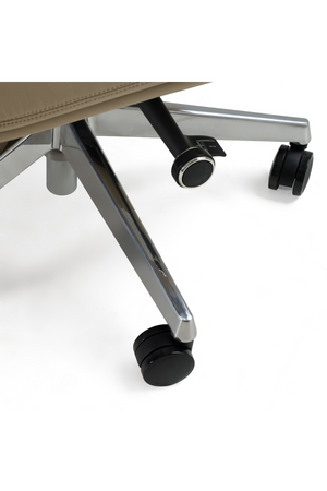   Tan Vegan Leather Office Chair | Oroa.com