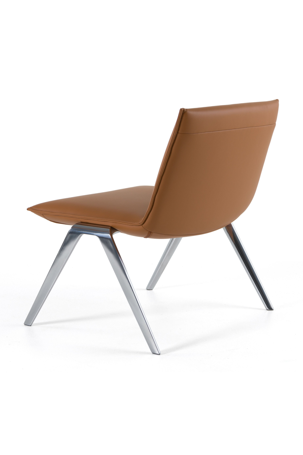   Brown Vegan Leather Accent Chair | Oroa.com