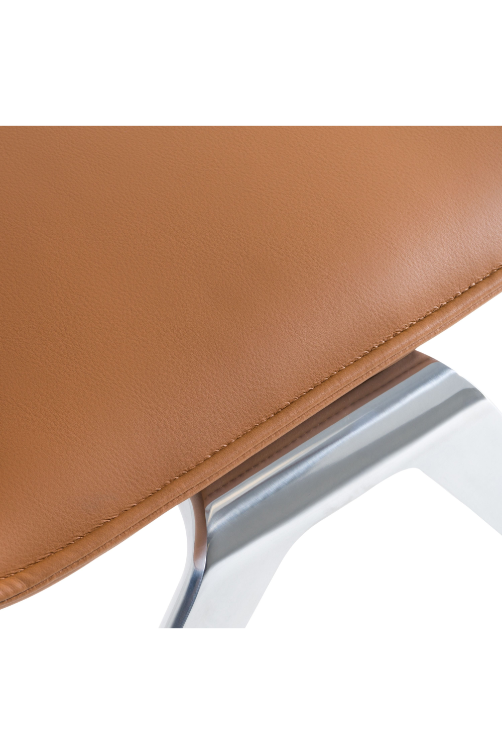   Brown Vegan Leather Accent Chair | Oroa.com