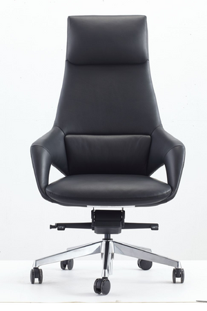   High-Back Leather Office Chair | Oroa.com