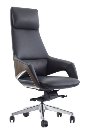   High-Back Leather Office Chair | Oroa.com
