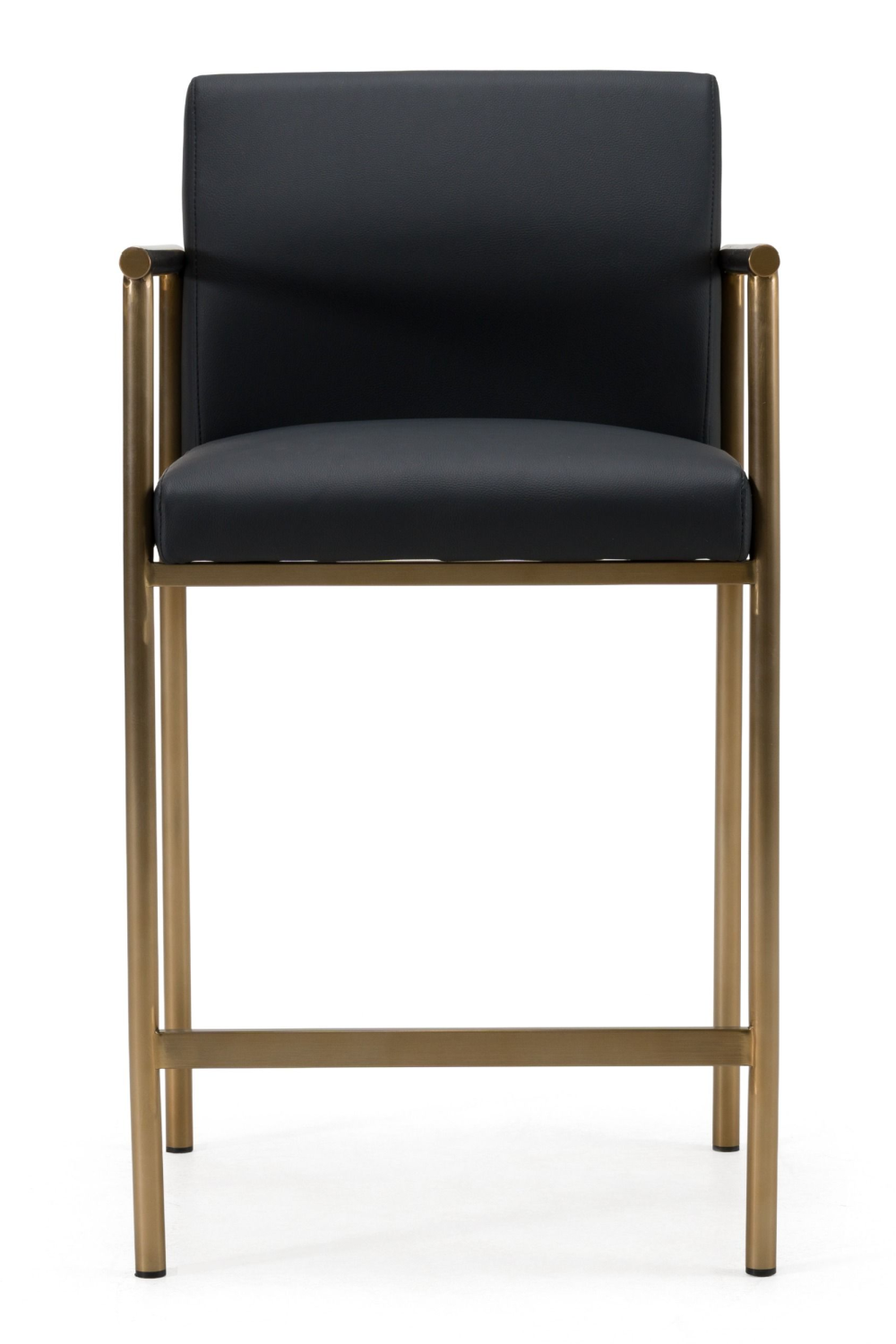   Black Vegan Leather Counter Chair | Oroa.com