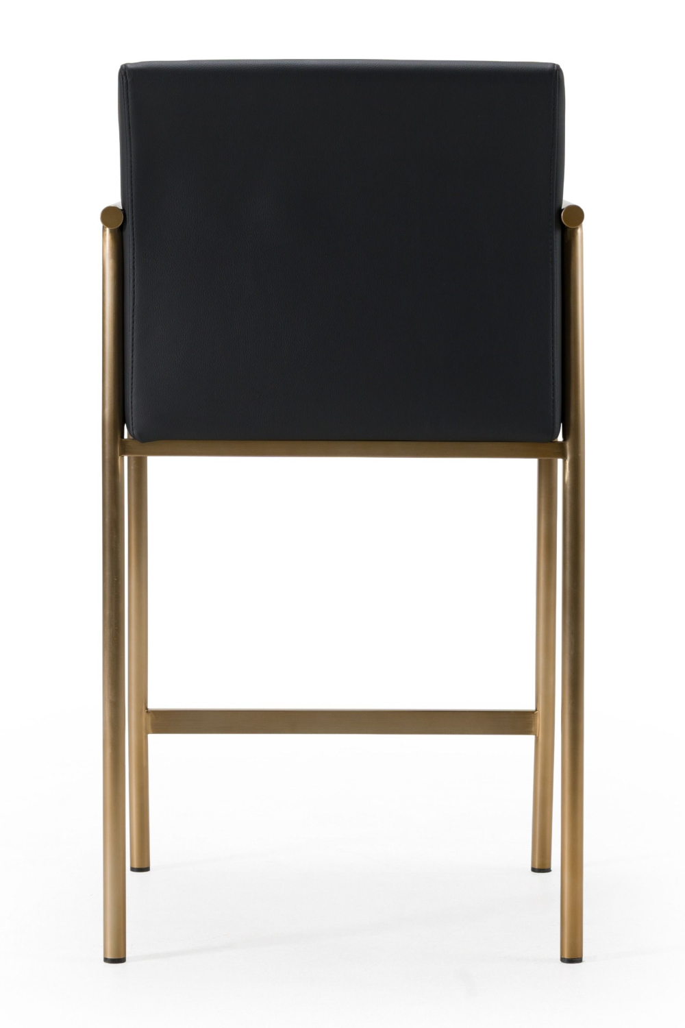   Black Vegan Leather Counter Chair | Oroa.com