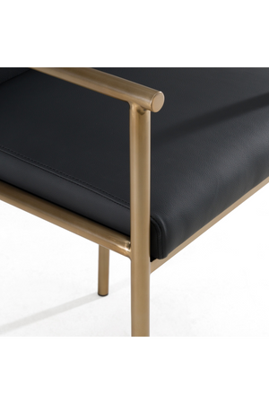   Black Vegan Leather Counter Chair | Oroa.com