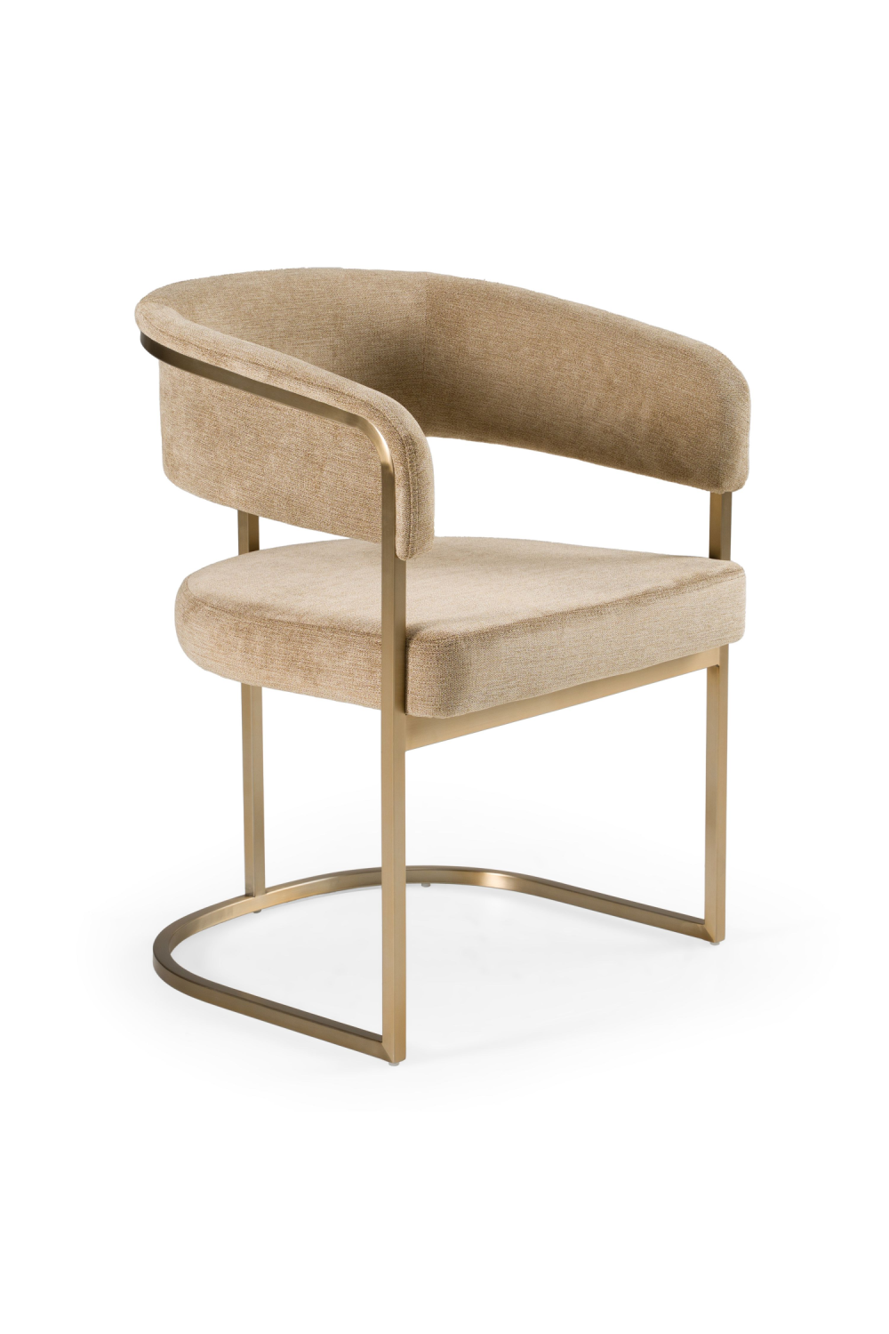   Brass-Framed Dining Side Chair | Oroa.com