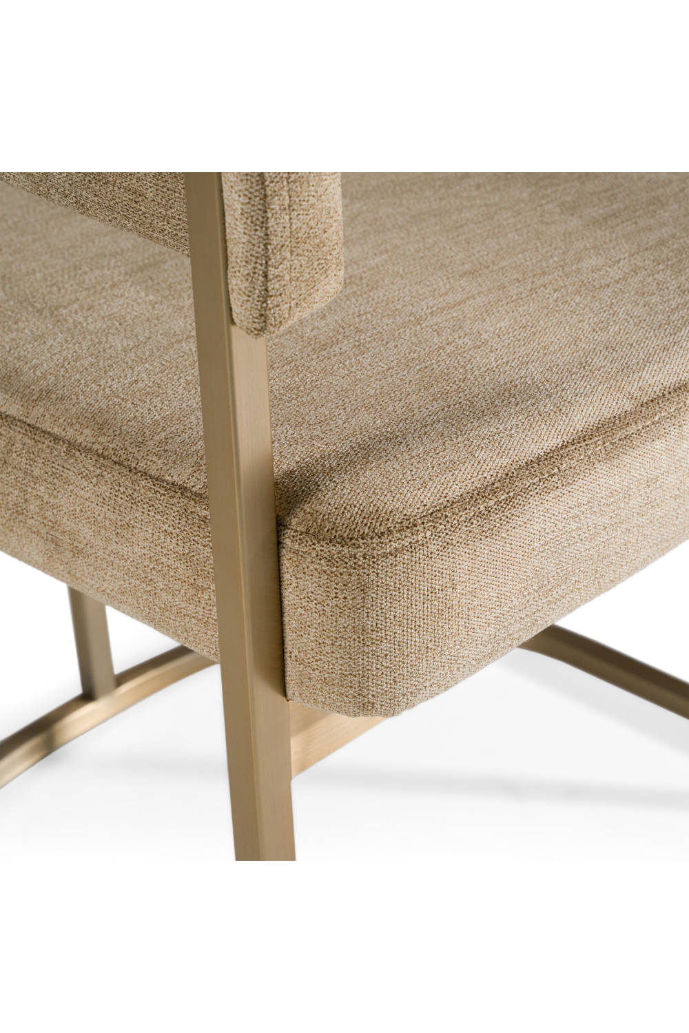   Brass-Framed Dining Side Chair | Oroa.com