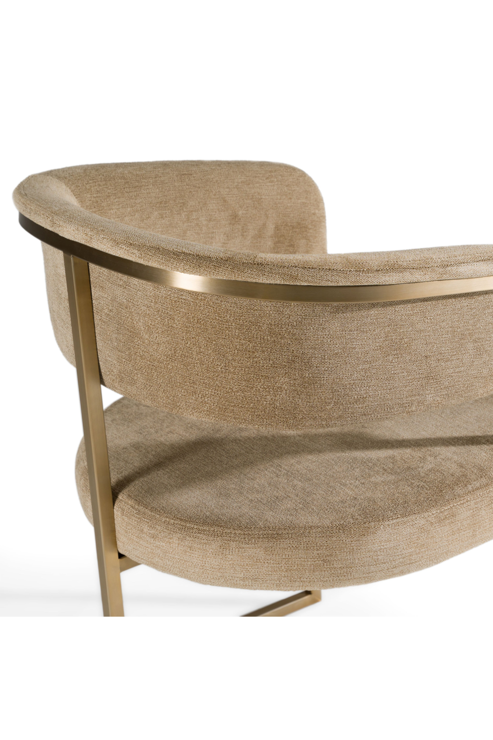   Brass-Framed Dining Side Chair | Oroa.com
