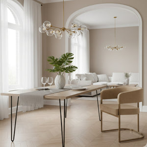   Brass-Framed Dining Side Chair | Oroa.com