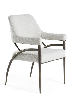   Bronze Framed White Dining Chair | Oroa.com
