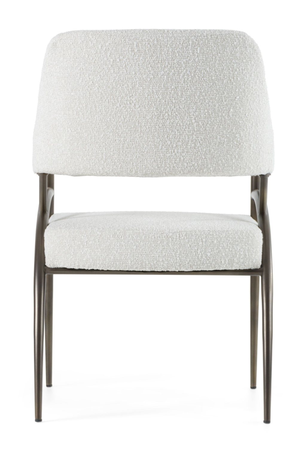   Bronze Framed White Dining Chair | Oroa.com