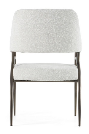  Bronze Framed White Dining Chair | Oroa.com