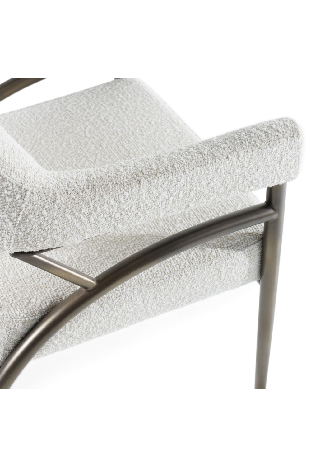   Bronze Framed White Dining Chair | Oroa.com