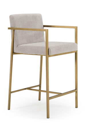   Brass Framed Counter Stool | Oroa.com