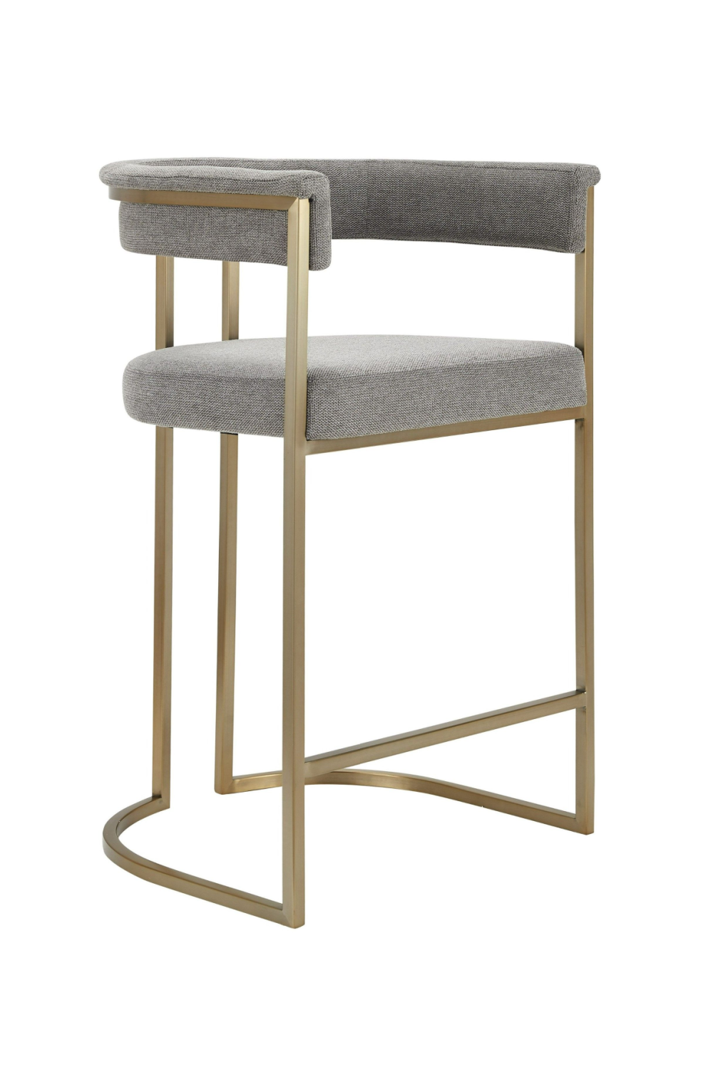   Gray Curved Counter Chair | Oroa.com