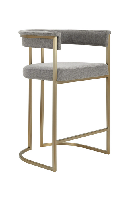   Gray Curved Counter Chair | Oroa.com
