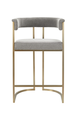   Gray Curved Counter Chair | Oroa.com