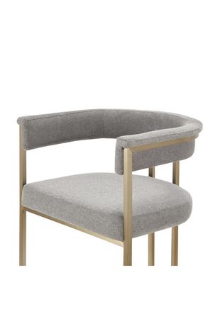   Gray Curved Counter Chair | Oroa.com