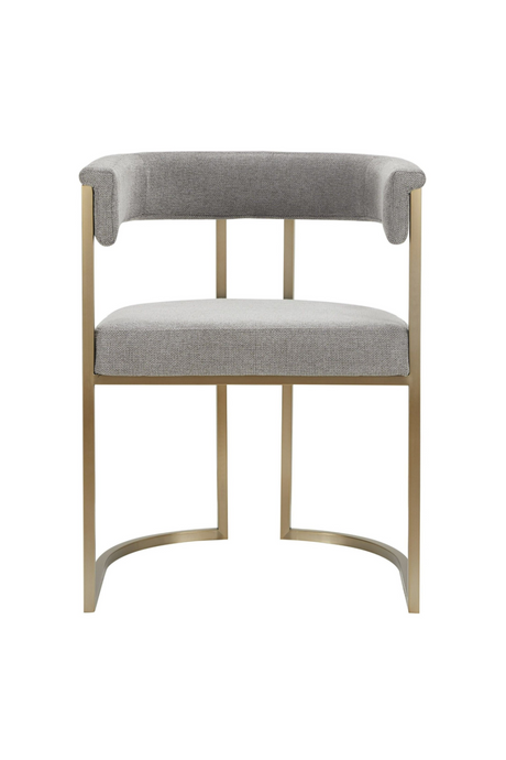   Gray Curved Dining Chair | Oroa.com