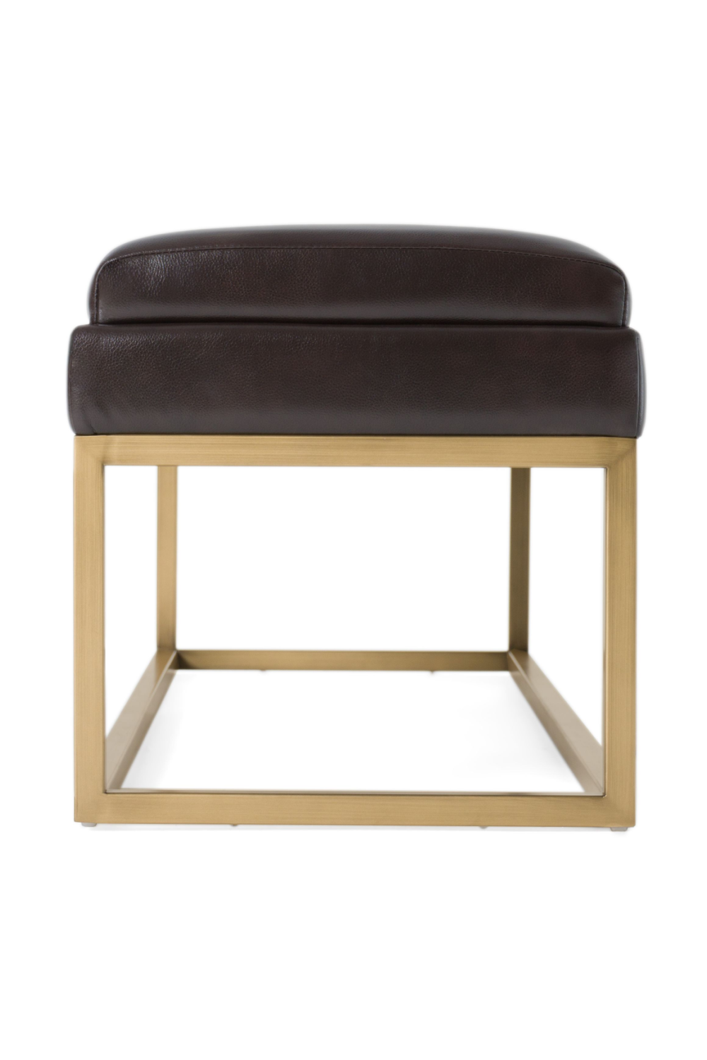   Brown Vegan Leather Dining Bench | Oroa.com