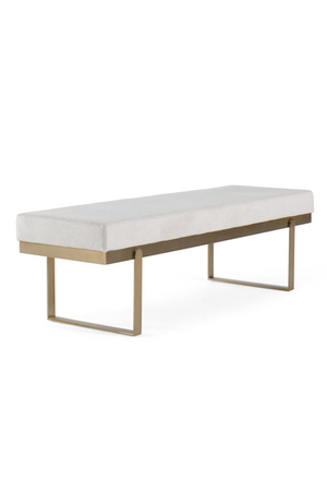   White Upholstered Dining Bench | Oroa.com