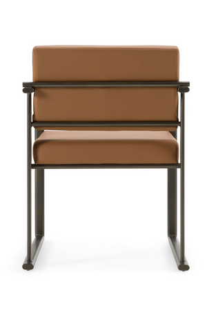   Brown Vegan Leather Dining Chair | Oroa.com