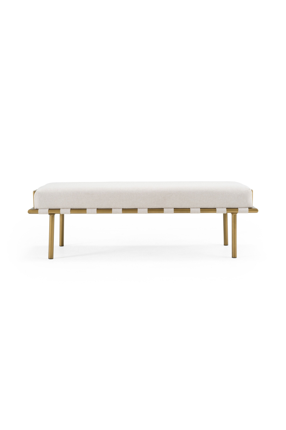   Beige Fabric Dining Bench | Oroa.com