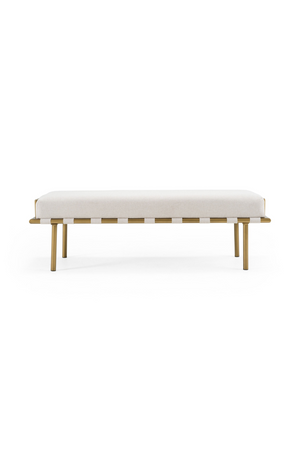   Beige Fabric Dining Bench | Oroa.com