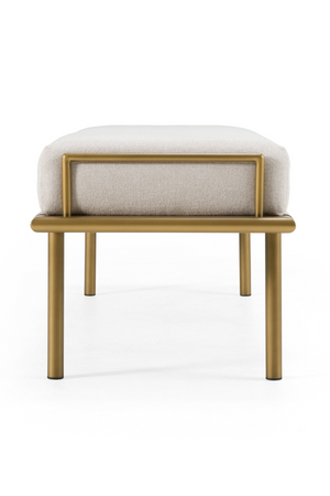   Beige Fabric Dining Bench | Oroa.com